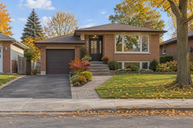 Whole front property linking driveway, entrance and gardens
