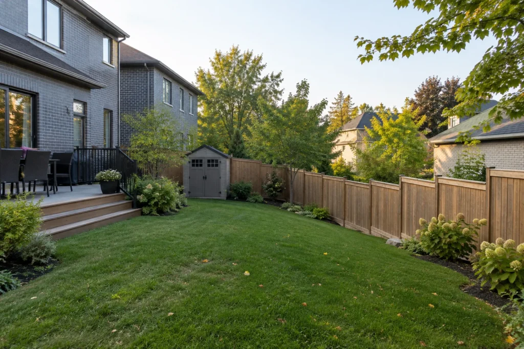 Fence stepping with grade rather than intersecting ground