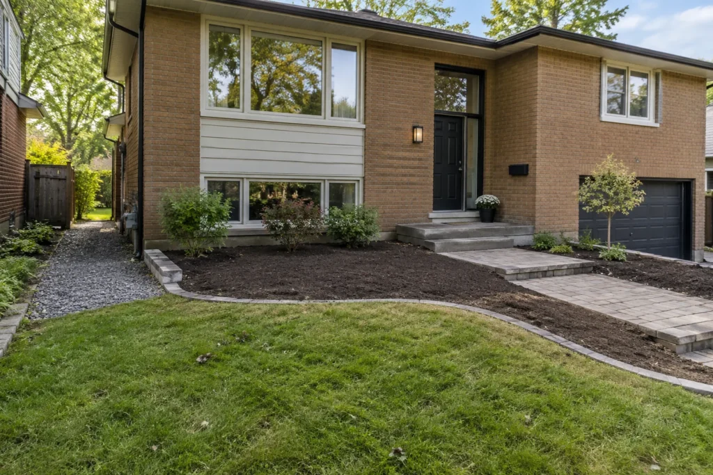 Prepared loose soil and clean edging before plants arrive